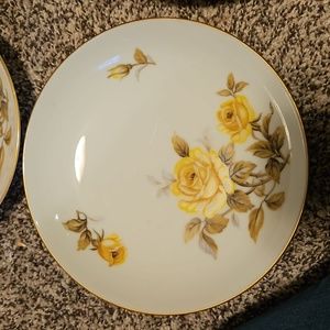 Sears harmony house yellow rose bowls set of 2